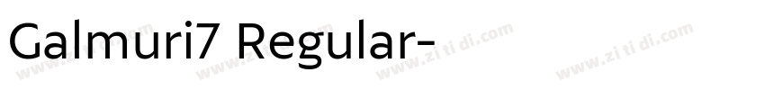 Galmuri7 Regular字体转换